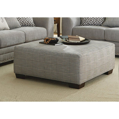 Cutler Cocktail Ottoman in Grey Color