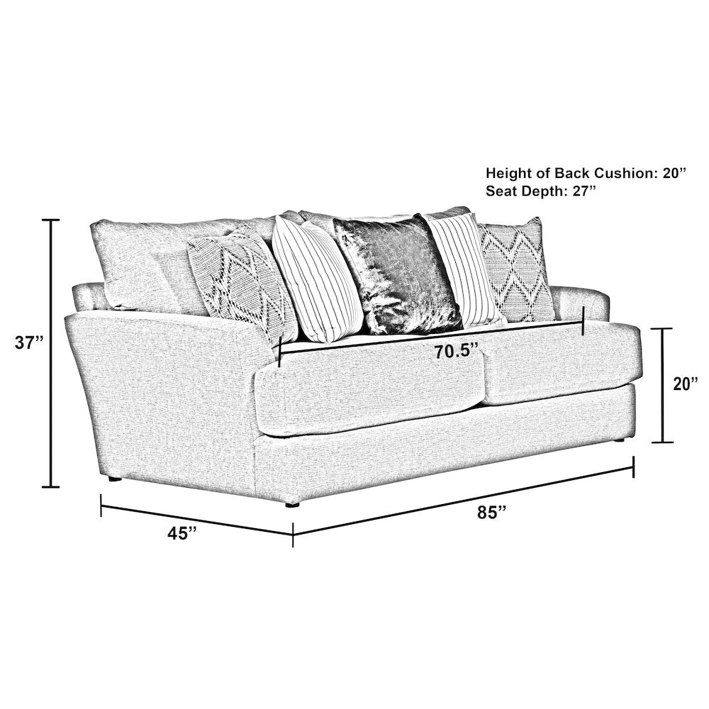 Howell Sofa in Blue Color