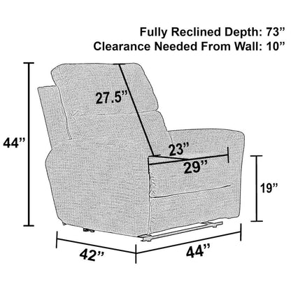 Justine Lay Flat Extra Wide Recliner