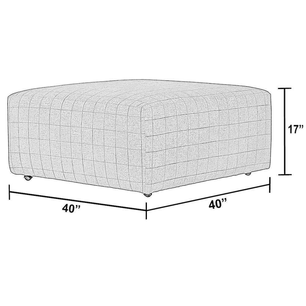 Justine Castered Cocktail Ottoman