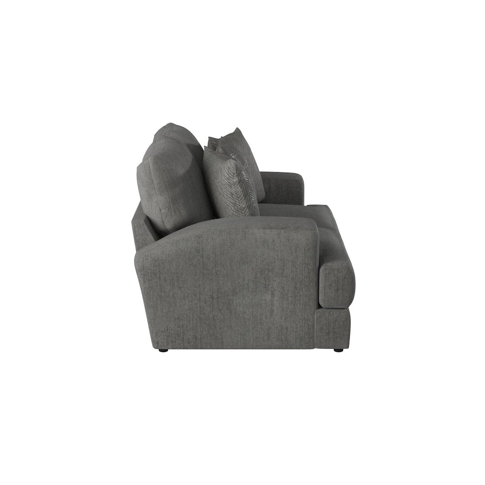 Lamar Loveseat in Grey Color