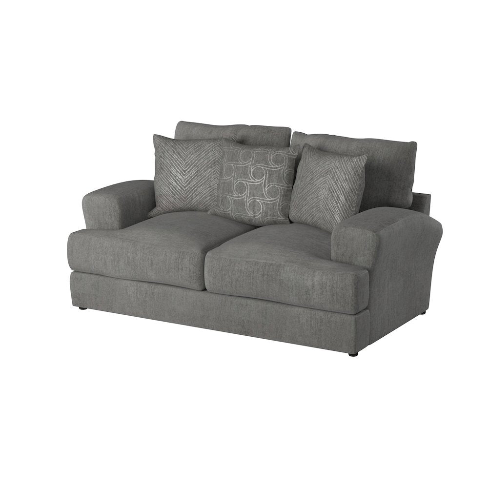 Lamar Loveseat in Grey Color
