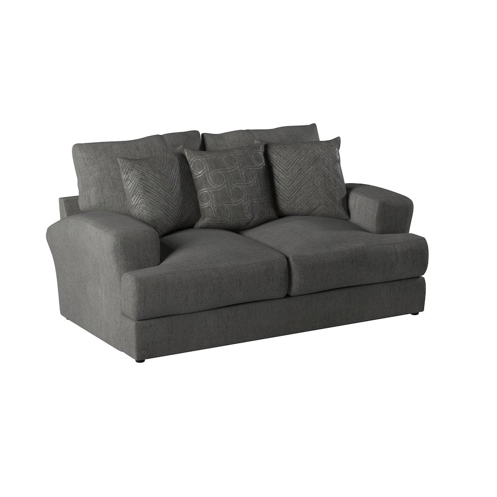 Lamar Loveseat in Grey Color