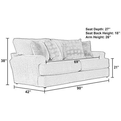 Lamar Sofa in Brown Color