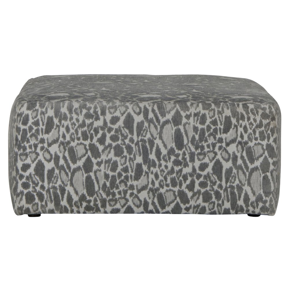 Lamar Cocktail Ottoman in Grey Color