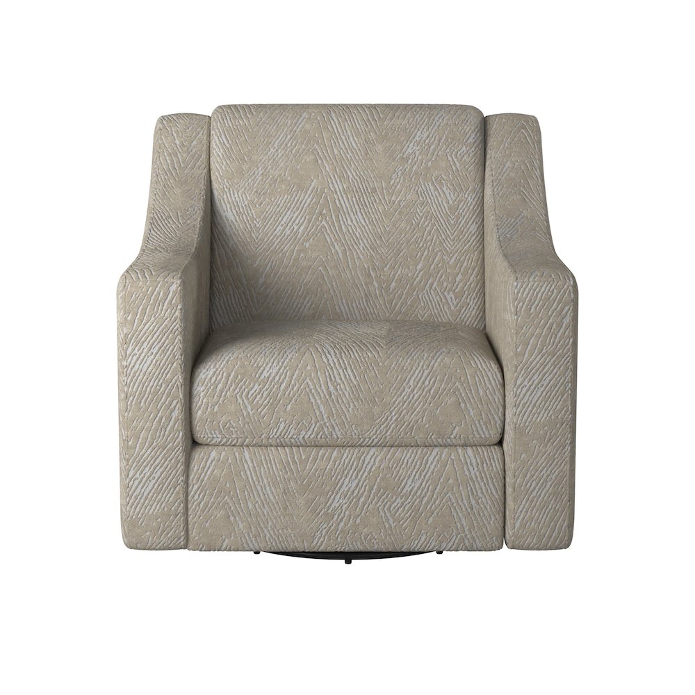 Lamar Swivel Chair in Brown Color