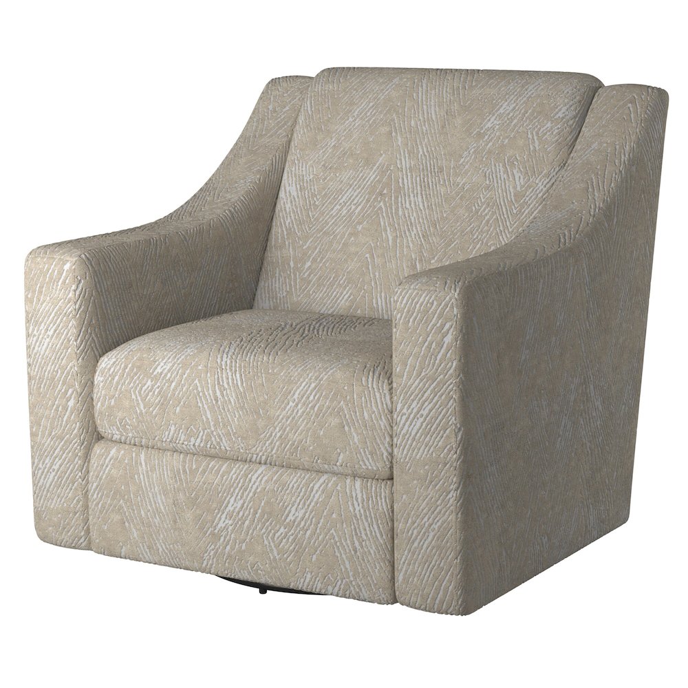 Lamar Swivel Chair in Brown Color