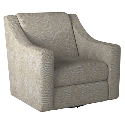 Lamar Swivel Chair in Brown Color