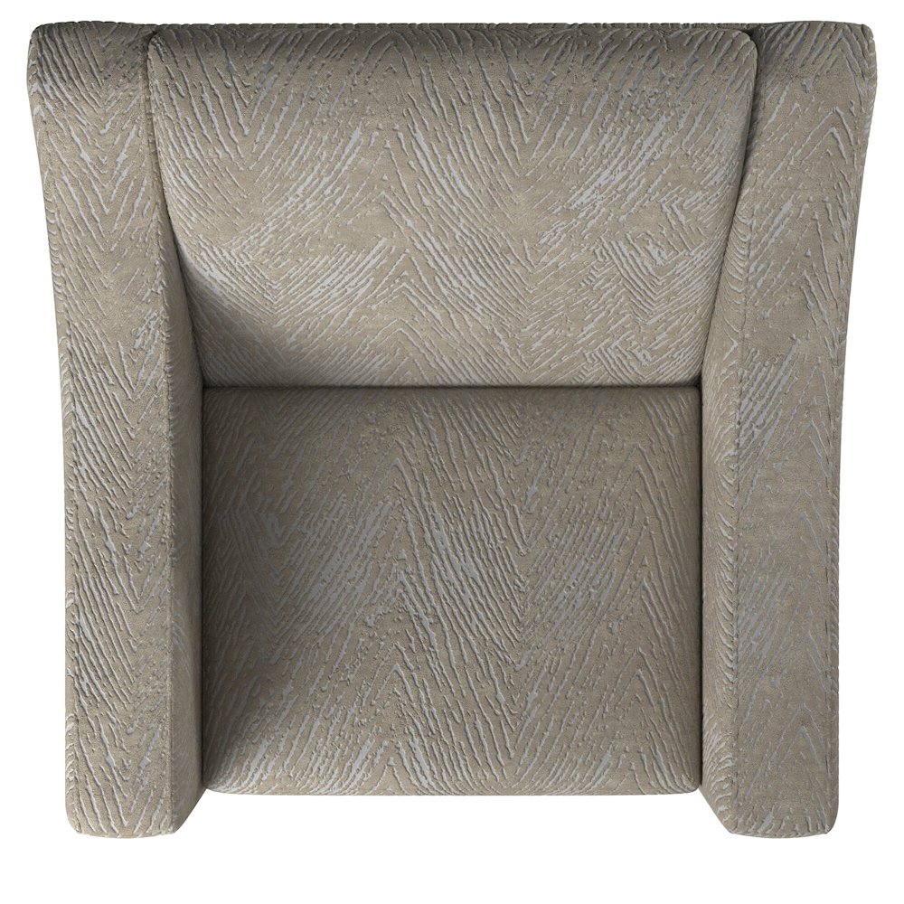 Lamar Swivel Chair in Brown Color