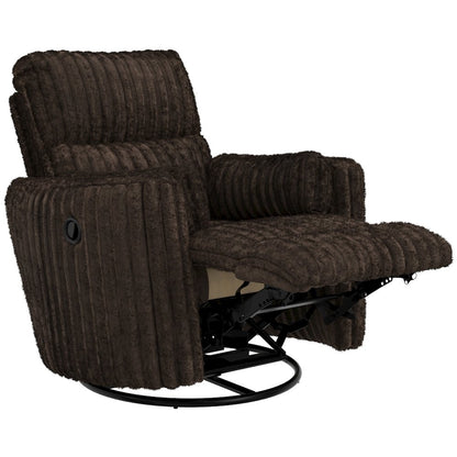 Daydream Swivel Glider Recliner in Chocolate color