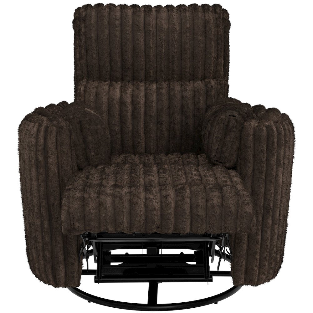 Daydream Swivel Glider Recliner in Chocolate color