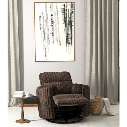 Daydream Swivel Glider Recliner in Chocolate color