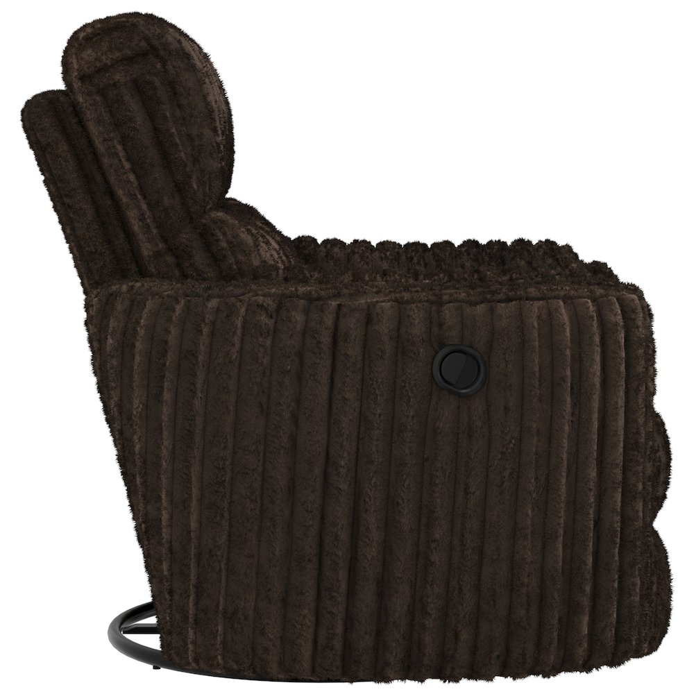 Daydream Swivel Glider Recliner in Chocolate color