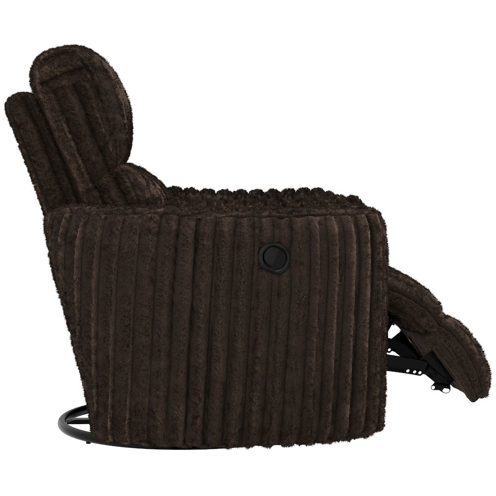 Daydream Swivel Glider Recliner in Chocolate color