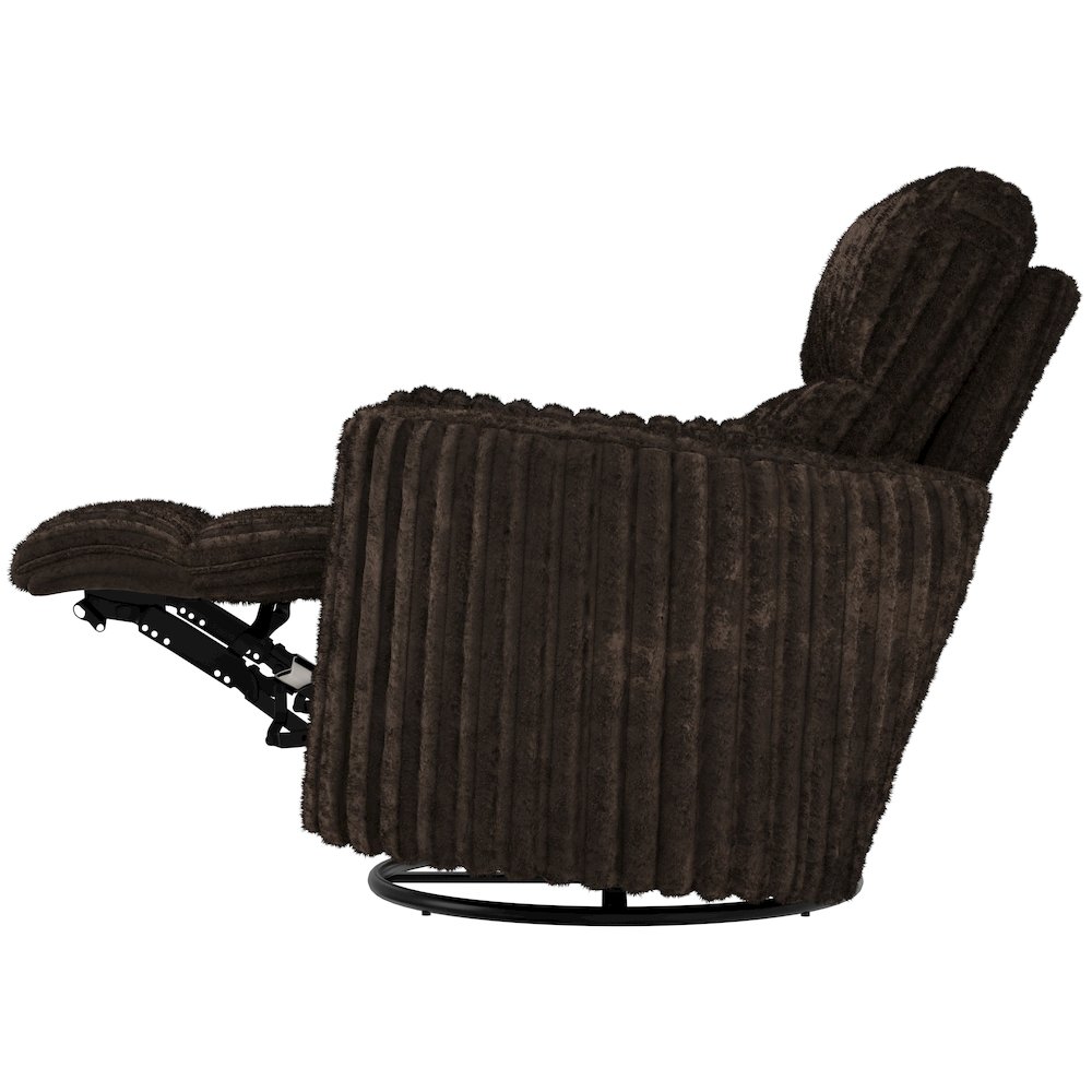 Daydream Swivel Glider Recliner in Chocolate color