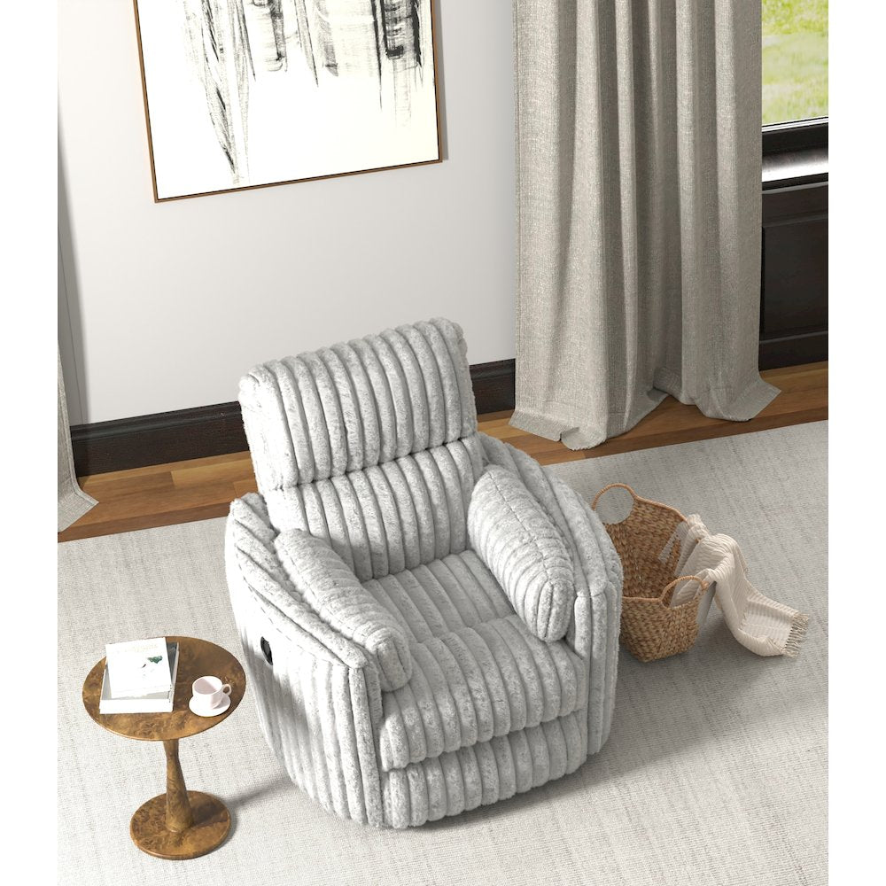Daydream Swivel Glider Recliner in Moonstruck color