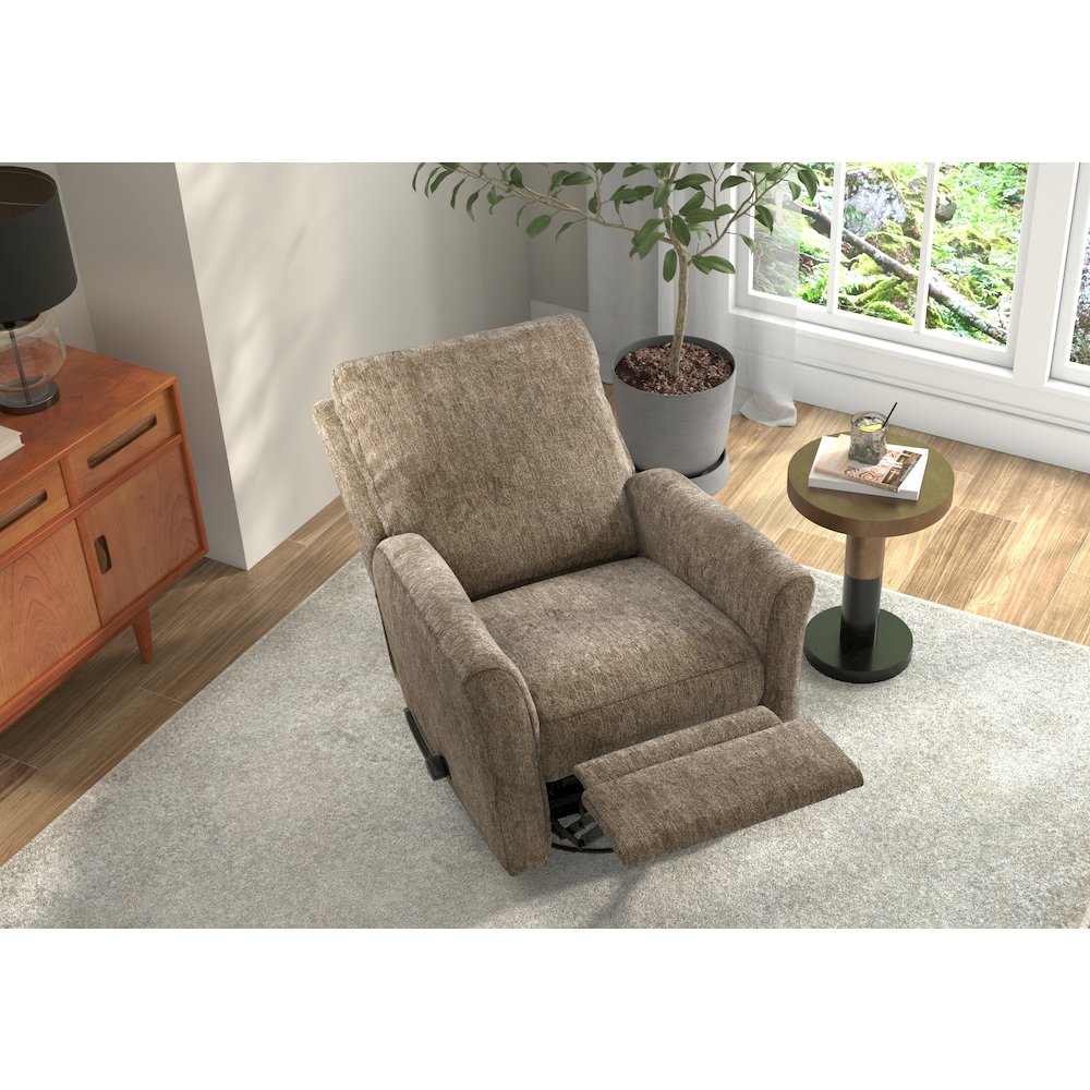Belton Swivel Glider Recliner in Sand color