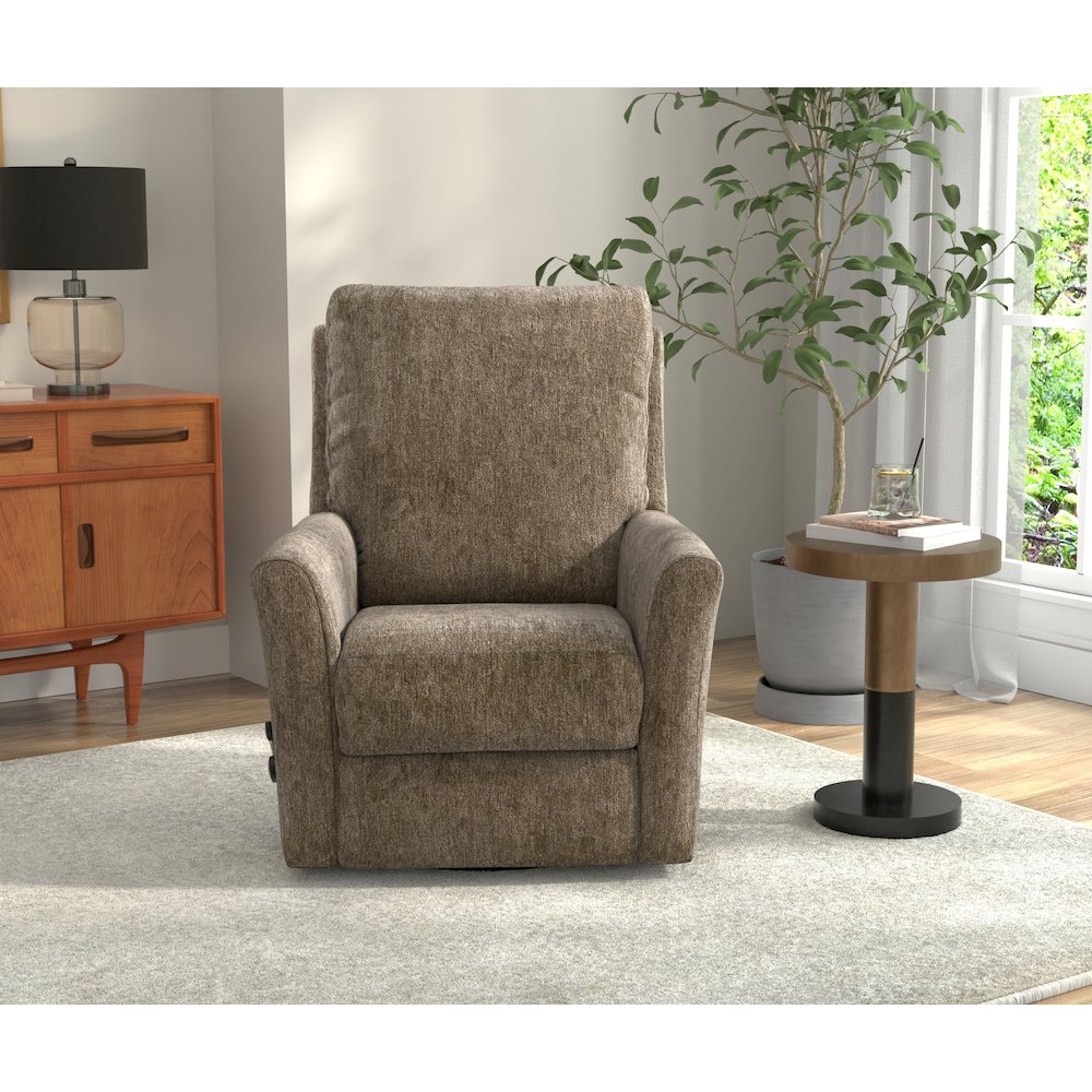 Belton Swivel Glider Recliner in Sand color