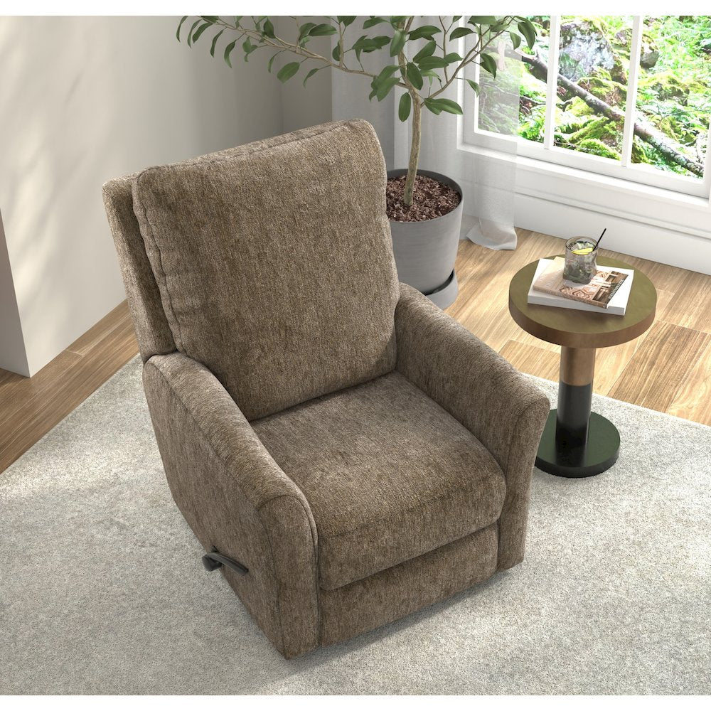Belton Swivel Glider Recliner in Sand color