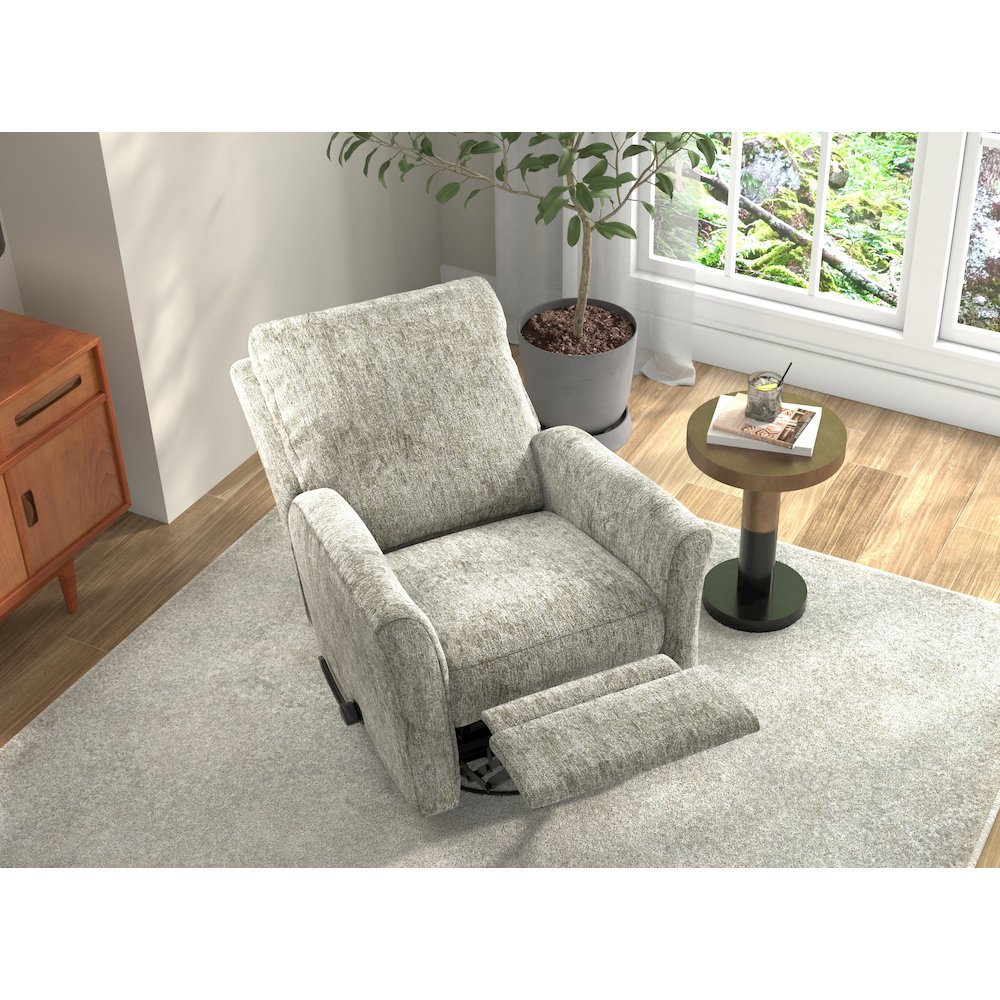 Belton Swivel Glider Recliner in Stone color