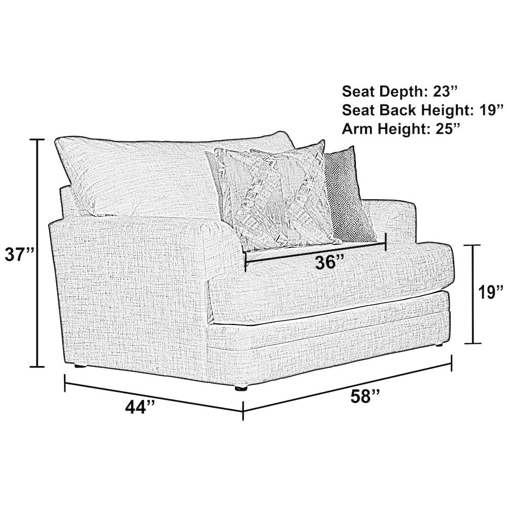 Zeller Chair 1/2 in White Color