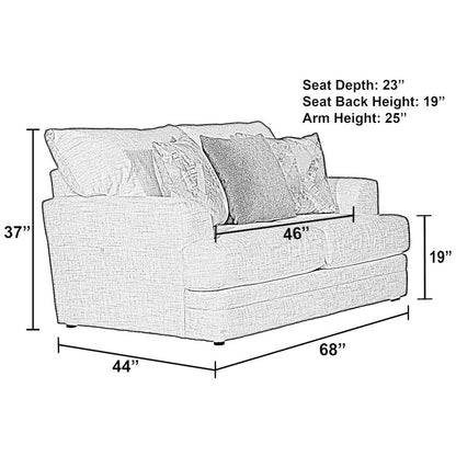 Zeller Loveseat in White Color