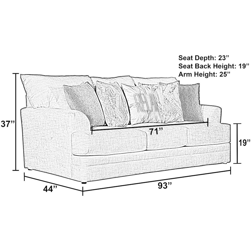 Zeller Sofa in White Color