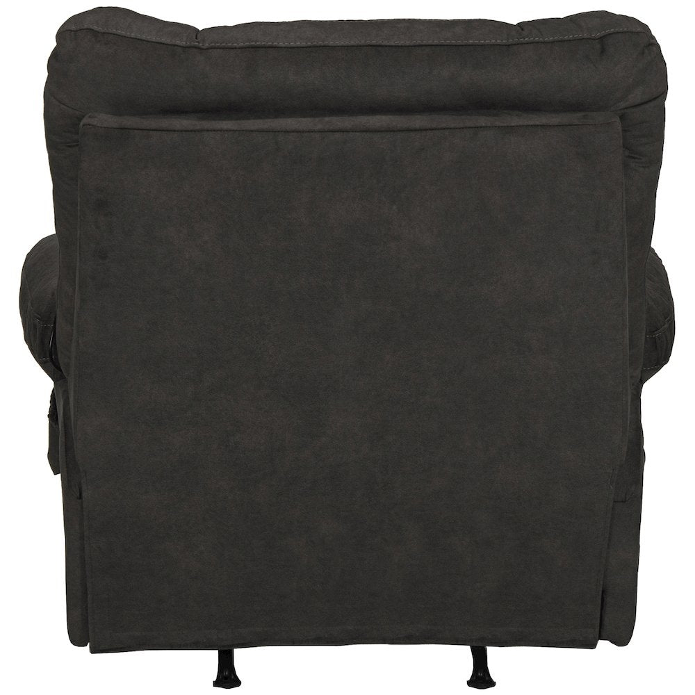 Manfred Rocker Recliner w/Heat & Massage in Ebony color