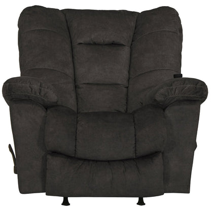 Manfred Rocker Recliner w/Heat & Massage in Ebony color