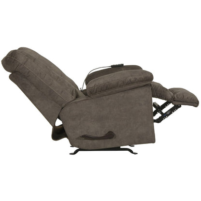 Manfred Rocker Recliner w/Heat & Massage in Buckskin color