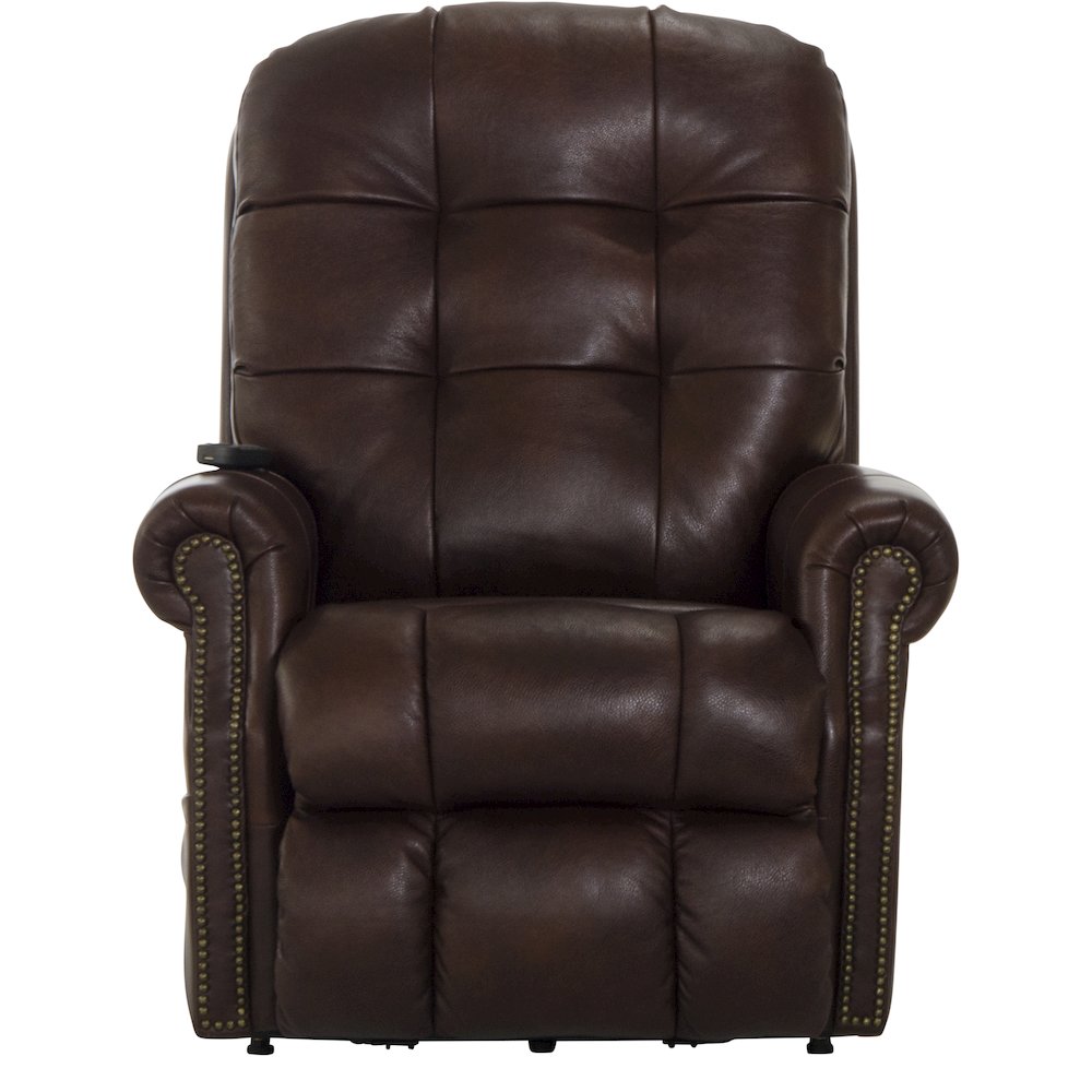 Madison Italian Leather Power Lift Lay Flat Recliner with Heat & Massage