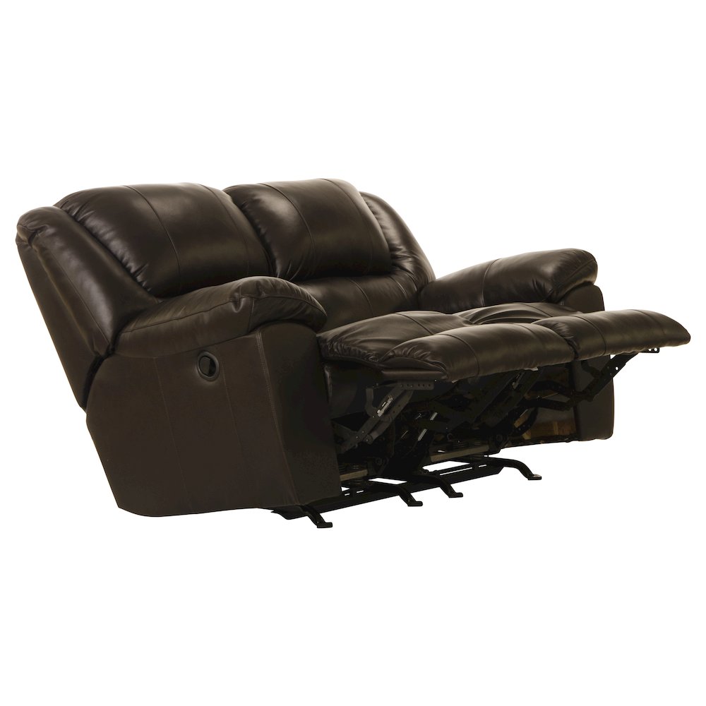 Transformer II Italian Leather Match Rocking Reclining Loveseat
