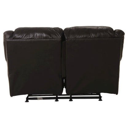 Transformer II Italian Leather Match Rocking Reclining Loveseat
