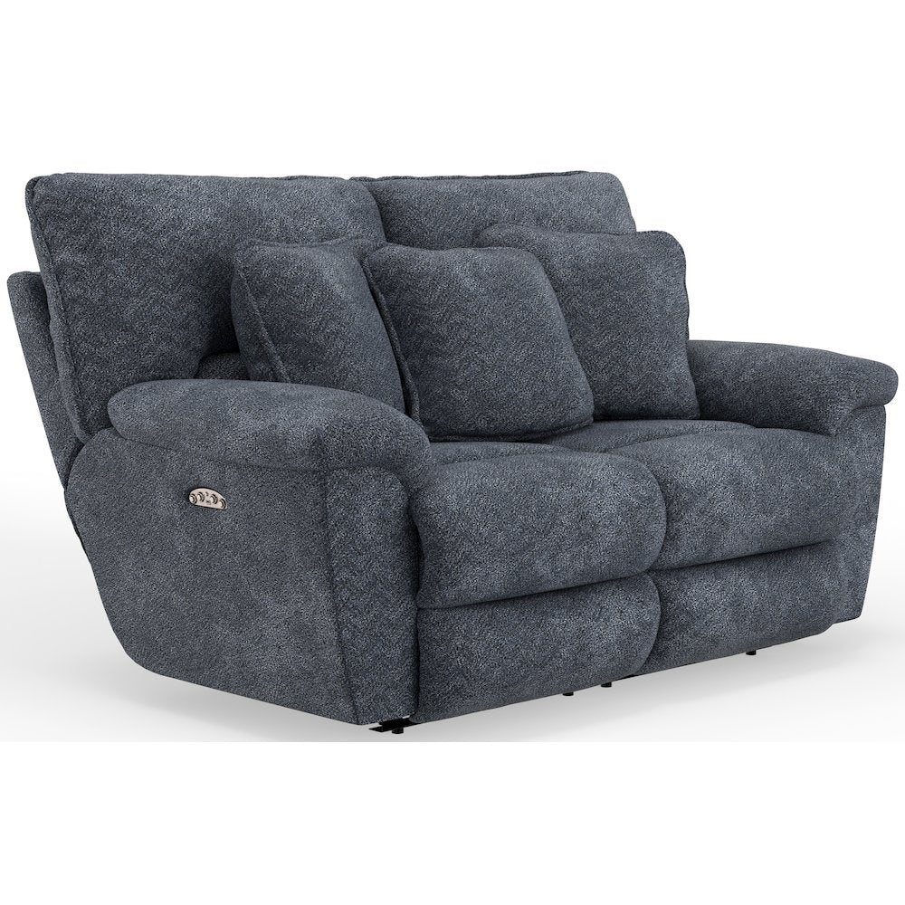 Paxon Deep Seat Power Reclining Loveseat with Power Adjustable Headrest