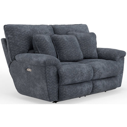 Paxon Deep Seat Power Reclining Loveseat with Power Adjustable Headrest