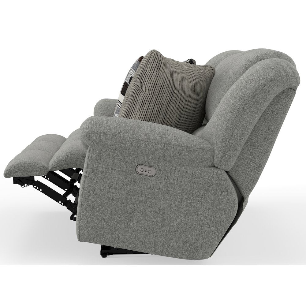Trifecta Reclining Sofa with 3 Reclining Seats and Drop Down Table