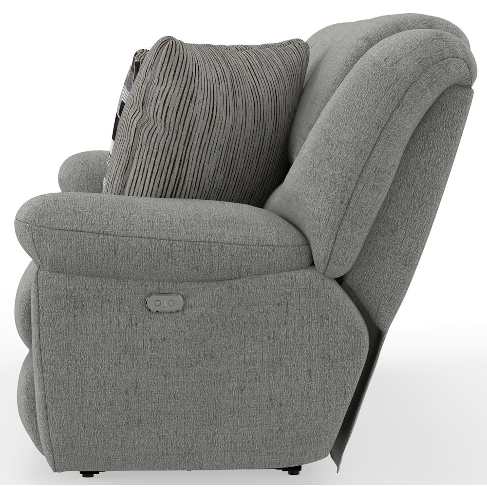 Trifecta Reclining Sofa with 3 Reclining Seats and Drop Down Table