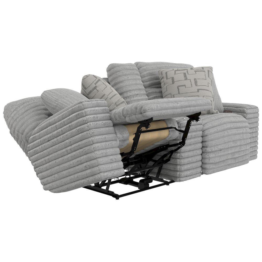 Lynx Power Reclining Console Loveseat with Zero Gravity