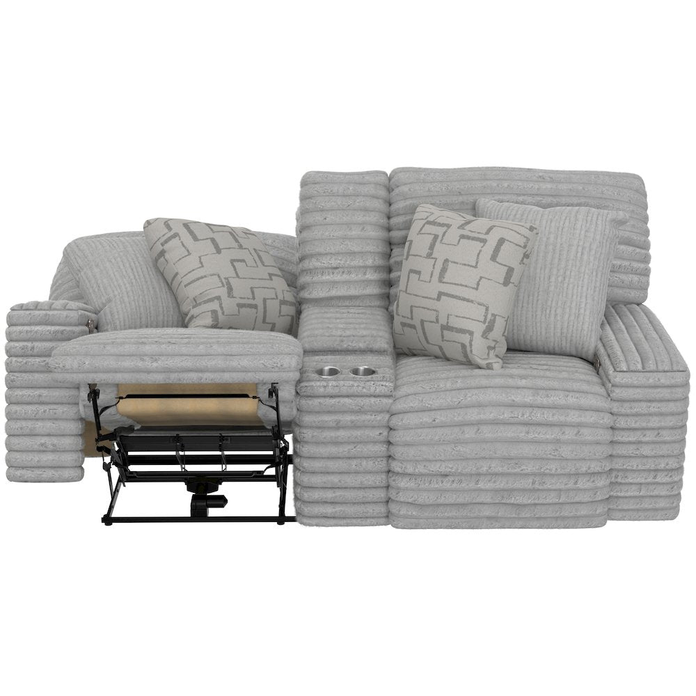 Lynx Power Reclining Console Loveseat with Zero Gravity