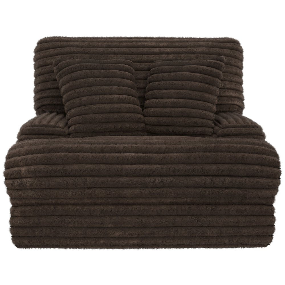 Oversized Deep Seat Power Recliner with Power Adjustable Headrest (Chocolate)