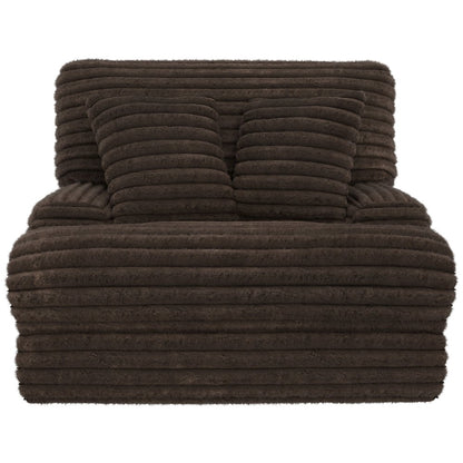 Oversized Deep Seat Power Recliner with Power Adjustable Headrest (Chocolate)