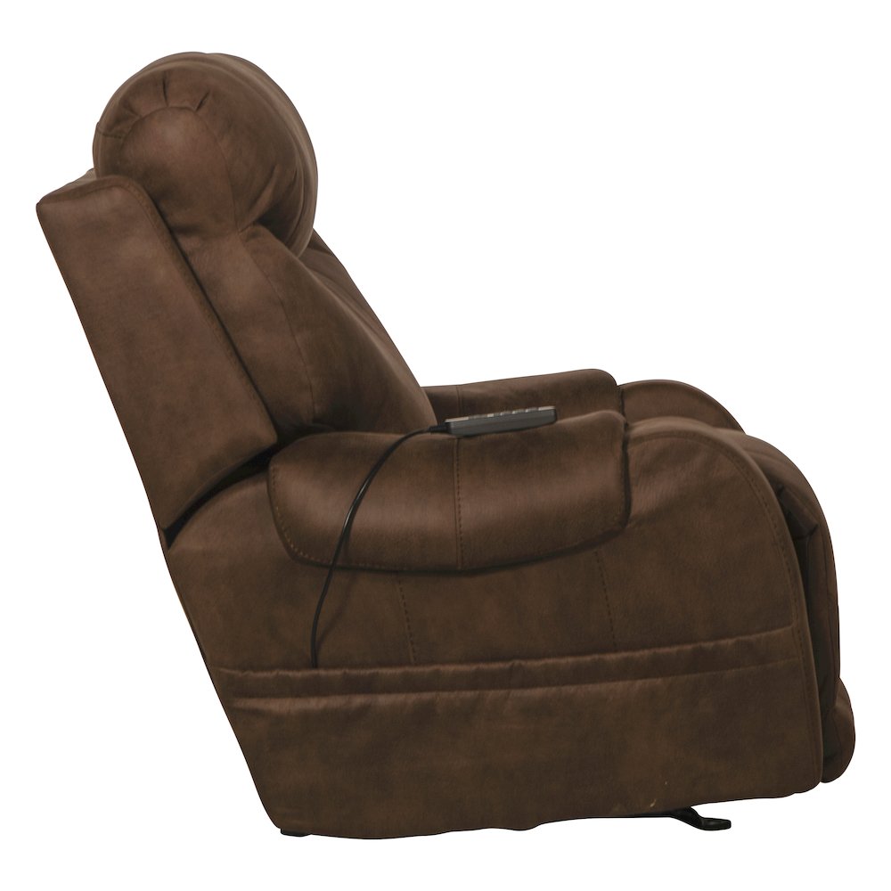 Recharger Power Rocker Recliner with Power Adjustable Headrest & Lumbar