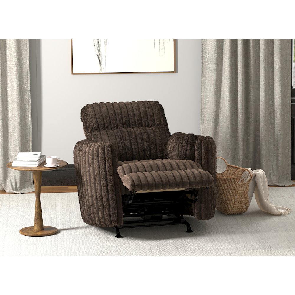Daydream Power Rocker Recliner in Chocolate color