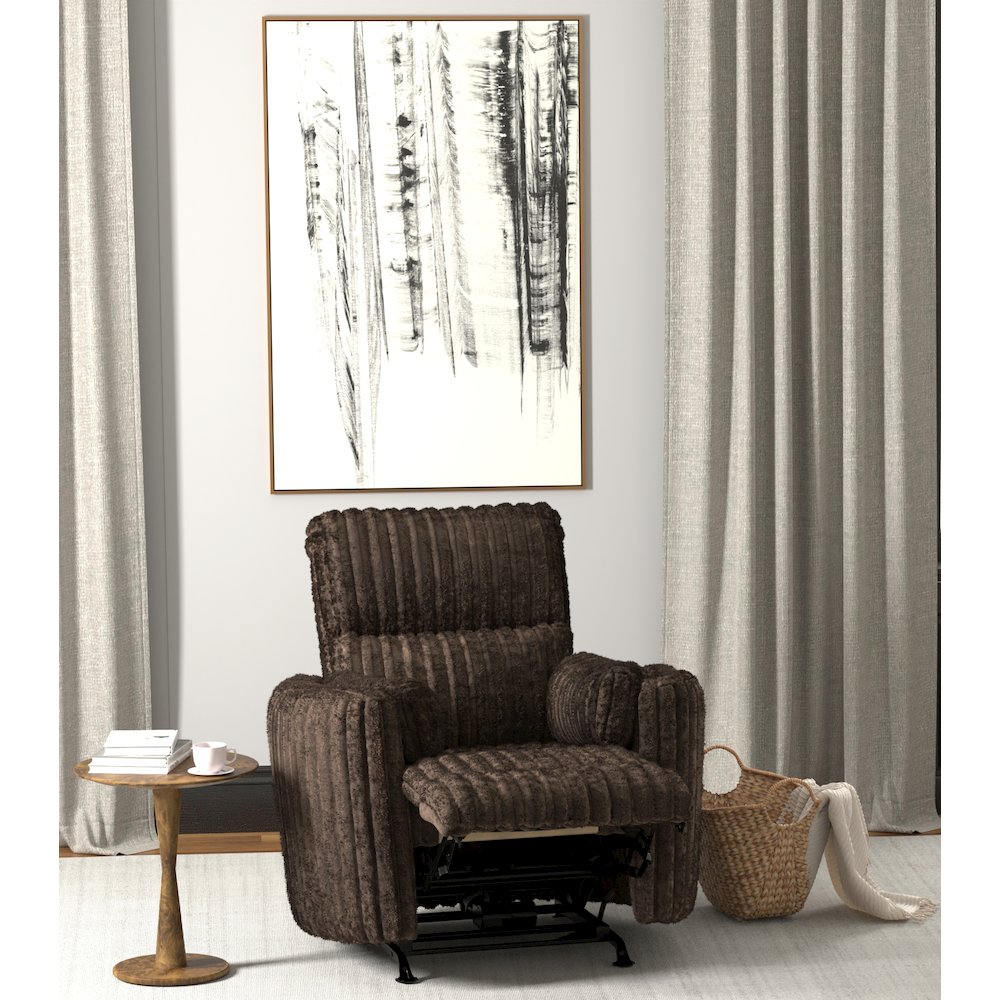 Daydream Power Rocker Recliner in Chocolate color