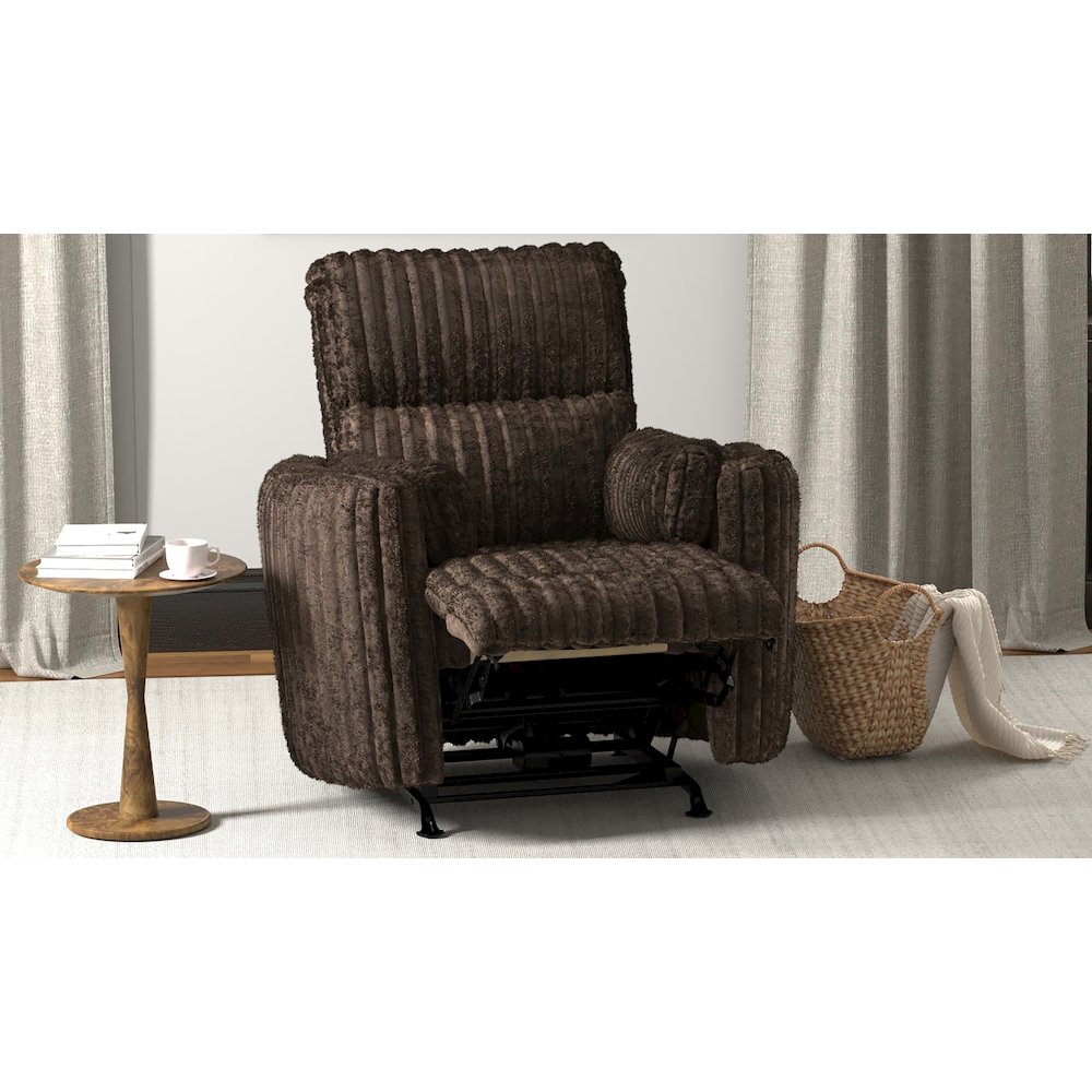 Daydream Power Rocker Recliner in Chocolate color