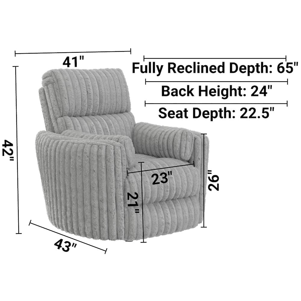 Daydream Power Rocker Recliner in Moonstruck color