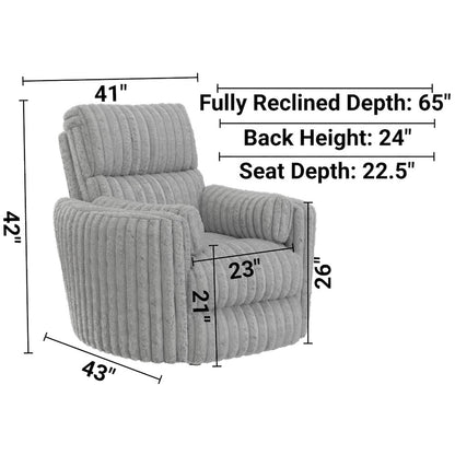 Daydream Power Rocker Recliner in Moonstruck color