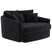 Matty Cuddle Chaise in Black Color