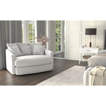 Matty Cuddle Chaise in White Color
