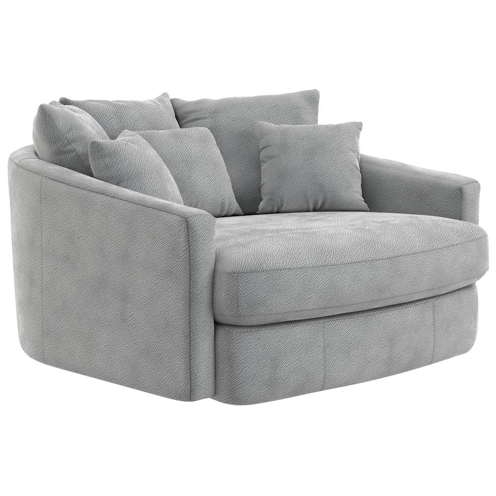 Matty Cuddle Chaise in Grey Color